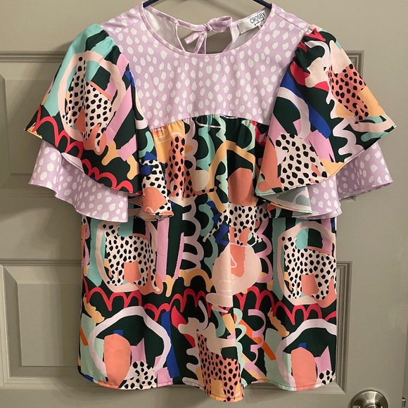 Crosby by Mollie Burch Safari Top - Size Medium - Picture 1 of 5
